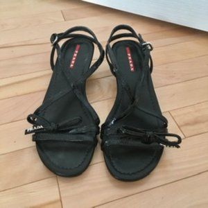 Black Prada Sandals